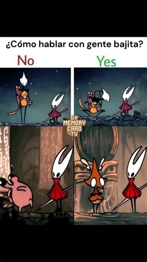 Cómo hablar con gente bajita (Tutorial) 👇 #HollowKnight