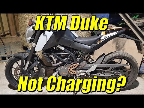 KTM Duke 125 - Battery not charging, Diagnosis and repair!