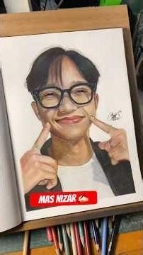 21 Hours I drew MAS NIZAR's face 😱#art #shorts