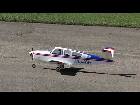 RC Beech 35 Bonanza V-Tail Maiden Flight