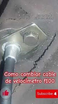 How to change a speedometer cable on a 1990s Ford F100