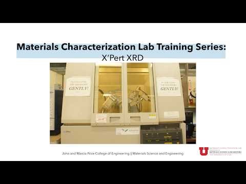 X'Pert XRD MCL training