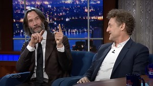 Keanu Reeves and Alex Winter explain 'Waiting for Godot' to Stephen Colbert and it's a total trip