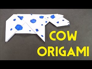 Cow Origami Tutorial - Fun and Easy Origami Tutorial for Beginners - How To Make Paper Cow - DIY