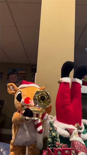 Gemmy trombone playing Rudolph #christmas ￼￼