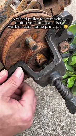 Universal Wheel Puller: Motorcycle to Car #WheelPuller #DIYAuto #MotorcycleMaintenance #CarRepair