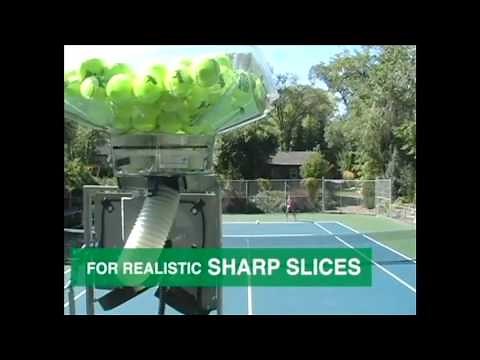 Serving with the Ace Attack Tennis Ball Machine