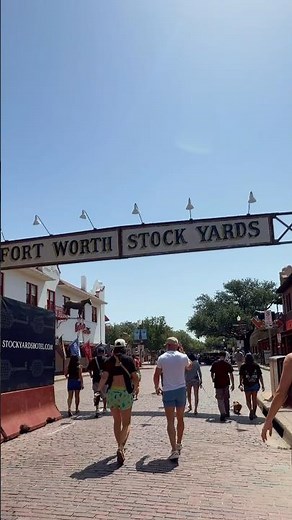 Forth Worth Stockyards 🤠 | Texas’ Most Iconic Cowboy Town! 🇺🇸 #Shorts # #cowboys #travel #texas