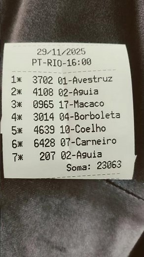 resultado do jogo de bicho das 16 horas do Rio de janeiro