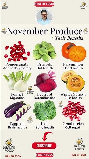 9 Best November Superfoods for Health 🍂 #SeasonalEating #NovemberProduce #FallFoods
