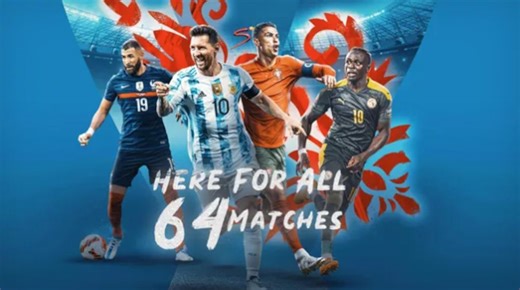 Stream all 64 Soccer World Cup matches on DStv!