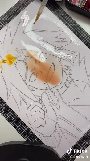 Trying a New Technique in Anime Art Challenge