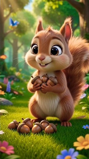 Meet Sammy the Cute Squirrel! 🐿️🌰 | Little Foot Kids TV#shorts