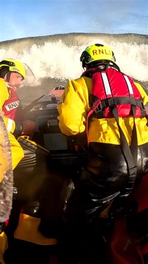 When the conditions turn fierce, our crews don’t stand down - they step up. Tynemouth RNLI lifeboat launched their D class lifeboat into challenging conditions, sharpening skills and building confidence for the moment the pager goes 💪 [Visual description: RNLI D class lifeboat crew navigate through big waves, punching through them to proceed out to sea.] #RNLI #Lifeboats #Training #Waves | RNLI