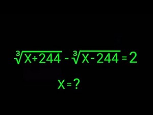 Math Olympiad | A Nice Algebra Problem | How to solve for X in this Problem ?
