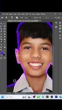 Make a GLOWING NEON OUTLINE in 60 Seconds! (Easy Tutorial) ⚡️🔥 ‪@Anvitco‬​ #photoshop #creative #adobe