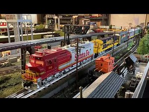 Custom Detailed Williams Trains Santa Fe SDFP45 on Chris Porro’s home layout