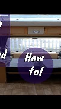 Caravan front seating into a bed- The caravan place