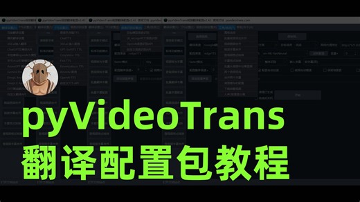 pyVideoTrans 翻译配置包教程 配置中文翻译语言包教程方法