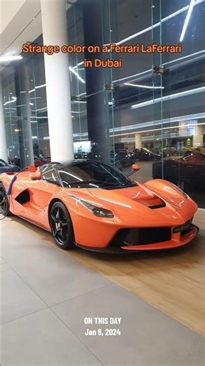 Ferrari LaFerrari in unique color spotted in Dubai