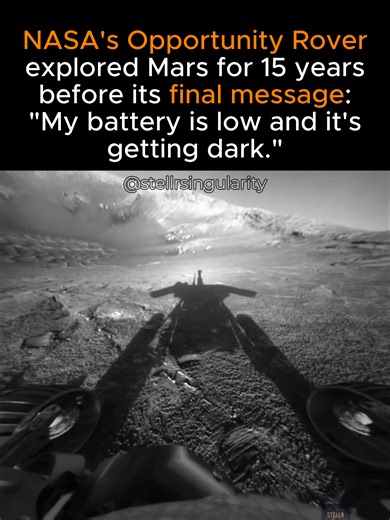 Fun Fact: it was built to last only 90 days. It explored Mars for 15 years. #space #astronomy #nasa #universe #mars #fyp