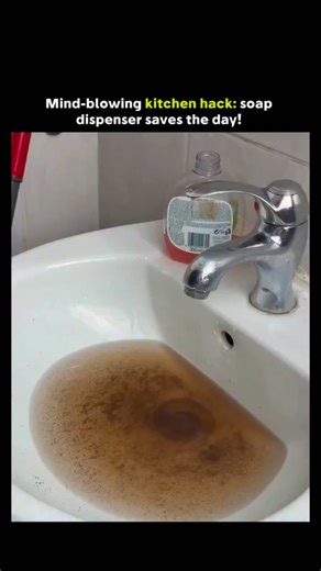 Innotiq.oi on Instagram: "The post features a 14-second video demonstrating a DIY unclogging hack: removing a dish soap dispenser's nozzle, inserting it into the sink drain, pumping soap directly in, and running water to generate bubbles that dissolve grease-based blockages. Posted January 2, 2026, by tutorial-focused account @lagimacul , it garnered 6.7 million views and 2,300 likes within 24 hours, reflecting high demand for simple, no-tool plumbing fixes amid common household issues. Replies