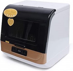 Portable Countertop Dishwasher, Mini Dishwasher, 4 Washing Programs Deep Cleaning With Air Drying, 1200W Automatic Dishwashing Machine, Compact Countertop Dish Washer Dishes washing Cleaner Machine