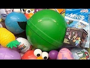 NEW Huge 101 Surprise Egg Opening Kinder Surprise Elmo Minecraft Disney Frozen Thomas the Train