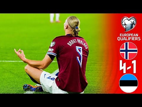 Norway vs Estonia 4-1 Highlights Goals | 2026 World Cup European Qualifiers