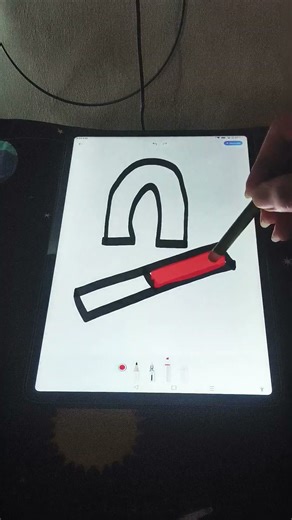 I DRAW MAGNETIC BAR AND U SHAPE MAGNET! 🧲 #shorts #magnet #wow #amazing #draw #marvelousvlog25