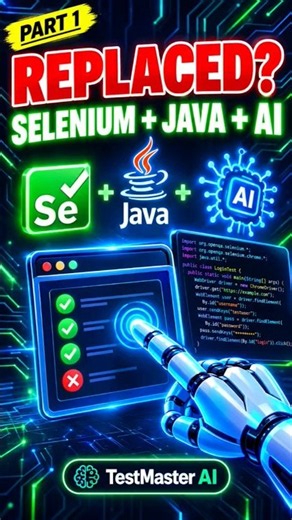 Will AI Replace Selenium Testers? 🤖 Selenium + Java + AI #shorts #viral #aitesting #explore #fyp #ai