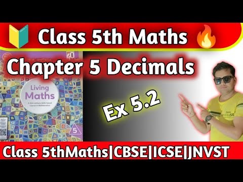 Class 5 Maths Chapter 5 Decimals Exercise 5.2|Class 5th Maths Ratna Sagar|hpsgurugram|Naresh Sir
