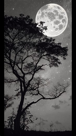 Beautiful Night Scenery Pictures | Moon Dp Photo | Night Sky Hd Wallpaper Photo | Night Scenery Pics