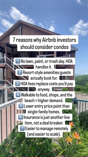 Less maintenance, built-in amenities, and HOA fees that often replace costs you’d pay anyway. Learn how one investor built her portfolio from a $14,000 first rental and why she’s not afraid of HOA fees on The Short Term Show 🎧 Comment ‘podcast’ to listen to the full episode. The Short Term Shop Short Term Rental Expert Realtors 800-898-1498 | Agents@theshorttermshop.com #shorttermrental #airbnbinvesting #vacationrental #realestateinvesting #destinflorida #emeraldcoast #condoinvesting #cashflow 