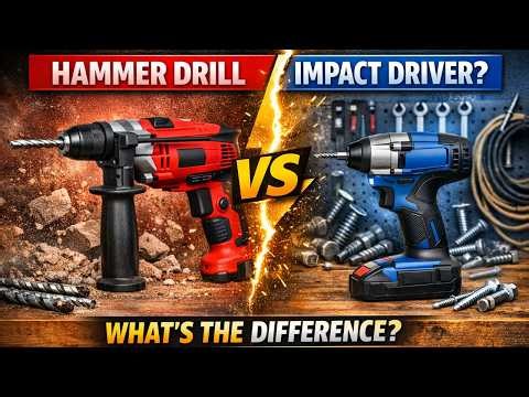 Hammer Drill vs Impact Driver: What’s the Difference?