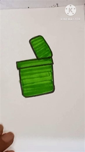 dustbin Easy drawing for kids #kidsvideo Dustbin # kidsforfun #shorts #viralshorts #drawing #video