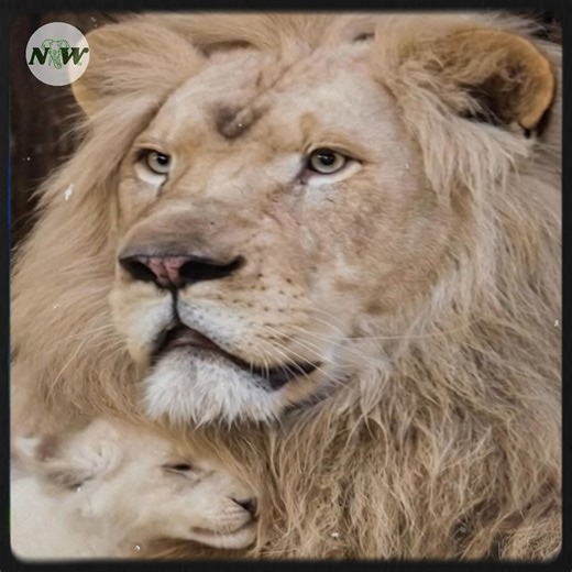 24K views · 2.2K reactions | Rare White Lion Cubs Bring Joy to German Zoo Visitors—[Full story in cᴑmments] | Adorable Things | Facebook