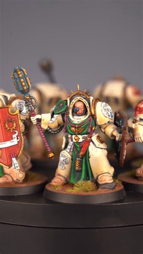 Poseidon.Painting on Instagram: "Terminators of the Deathwing finished up and on the tabletop 🔱 Always loved the bone armour look — just feels heavy and serious without trying too hard. No crazy poses, no drama, they just look like they mean business. Probably my favourite terminator scheme in 40k to be honest. What do you lot think? #deathwing #warhammer40k #darkangels #miniaturepainting #warhammercommunity"