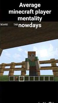 average minecraft player nowadays gugu