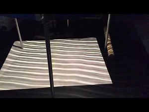 Ripple Tanks - Refraction of water waves - Slow Motion.