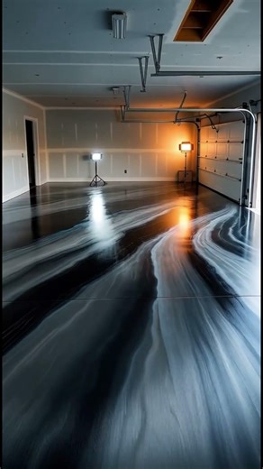Luxury Garage - Epoxy Floor Transformation - (Before & After) | Metallic Marble Finish Timelapse