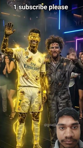 Ronaldo Turns Into Electric Man ⚡ Messi Gets Shocked 😱🔥 #shorts