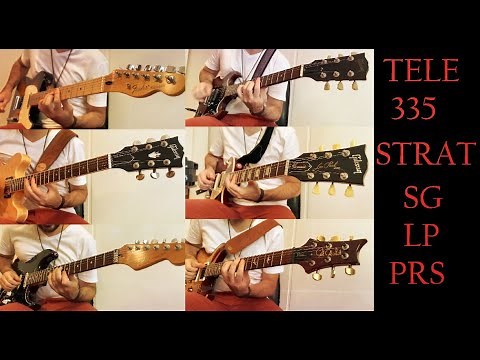 FENDER vs GIBSON vs PRS - 6 Different Guitars