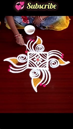 Kutty kolam design 🌺🌺#trendingshorts #viralvideo #shorts ‪@deepascuterangoli2824‬