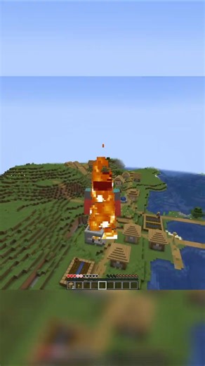 Minecraft but my size change randomly #minecraft #shorts