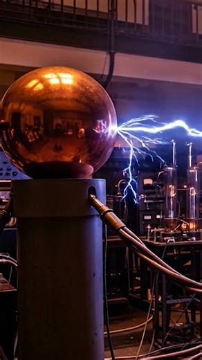 Arc Between Copper Spheres