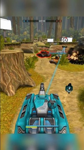 Battle with enemy tanks in Tanki Online on Nintendo Switch