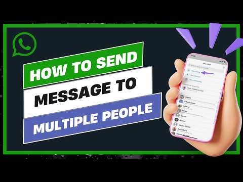 How To Send WhatsApp Message to Multiple People !