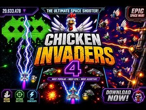 Chicken Invaders 4 Gameplay | Most Addictive Space Shooter 🚀🔥 High Score + Epic Battles