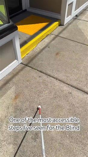 Great example of an accessible steps for the Blind & VisuallyImpaired #blind #safety | ThinkTank